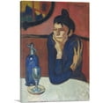 thumbnail image 1 of ARTCANVAS Femme Cafe - Absinthe drink 1901 Canvas Art Print by Pablo Picasso - Size: 18" x 12" (0.75" Deep), 1 of 9