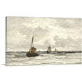 thumbnail image 1 of ARTCANVAS Fishing Boats On The Breakers 1915 Canvas Art Print by Hendrik Willem Mesdag - Size: 60" x 40" (1.50" Deep) (3-Piece), 1 of 9