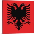 thumbnail image 1 of ARTCANVAS Flag of Albania Country in the Balkans Red Square Canvas Art Print - Size: 26" x 26" (1.50" Deep), 1 of 9