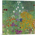 thumbnail image 1 of ARTCANVAS Flower Garden 1907 Canvas Art Print by Gustav Klimt - Size: 26" x 26" (1.50" Deep), 1 of 9