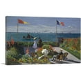 thumbnail image 1 of ARTCANVAS Garden at Sainte-Adresse Canvas Art Print by Claude Monet - Size: 26" x 18" (1.50" Deep), 1 of 9