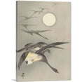 thumbnail image 1 of ARTCANVAS Geese and the Moon Canvas Art Print by Ohara Koson - Size: 26" x 18" (0.75" Deep), 1 of 9
