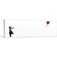 thumbnail image 1 of ARTCANVAS Girl with Balloon Panoramic Canvas Art Print by Banksy - Size: 36" x 12" (1.50" Deep), 1 of 9