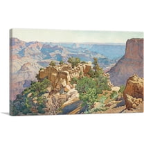 ARTCANVAS Grand Canyon View Canvas Art Print by Gunnar Widforss - Size: 26" x 18" (0.75" Deep)