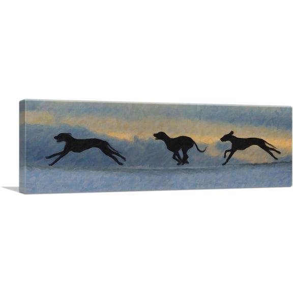 ARTCANVAS Great Dane Dog Breed Canvas Art Print - Size: 36" x 12" (0.75" Deep)