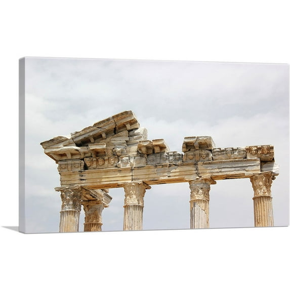 ARTCANVAS Greek Temple Athens Greece Canvas Art Print - Size: 40" x 26" (1.50" Deep)