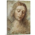 thumbnail image 1 of ARTCANVAS Head Of Christ 1495 Canvas Art Print by Leonardo da Vinci - Size: 26" x 18" (1.50" Deep), 1 of 9