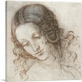 thumbnail image 1 of ARTCANVAS Head of Leda 1506 Canvas Art Print by Leonardo da Vinci - Size: 36" x 36" (1.50" Deep), 1 of 9