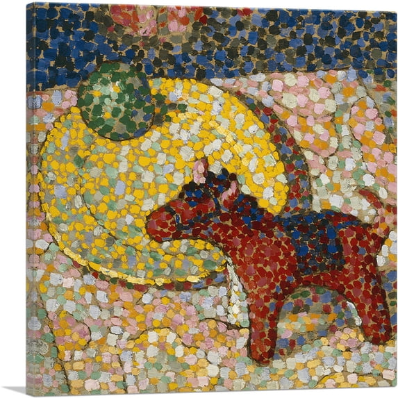 ARTCANVAS Horse 1914 Canvas Art Print by Georgia O-Keeffe - Size: 12" x 12" (0.75" Deep)