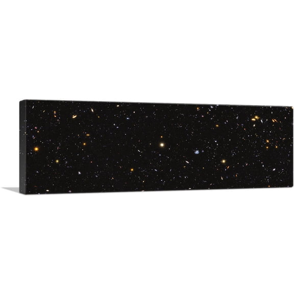 ARTCANVAS Hubble Telescope Deep UV Legacy Field Panoramic Canvas Art Print - Size: 36" x 12" (0.75" Deep)