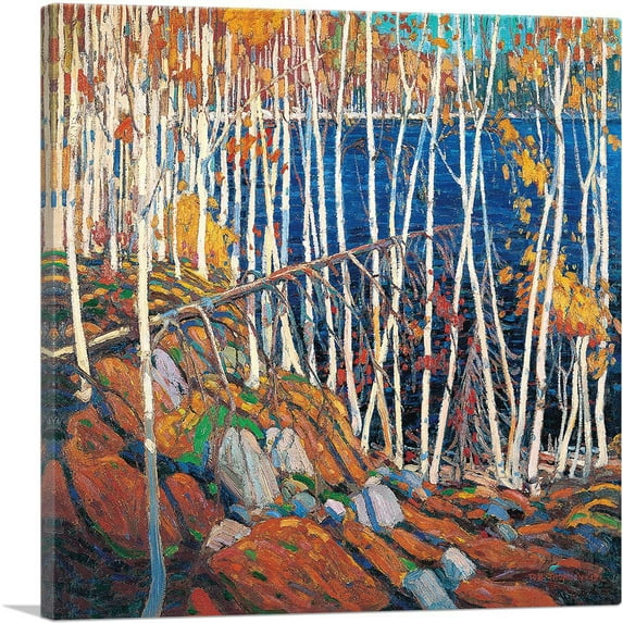 ARTCANVAS In The Northland Winter 1915 Canvas Art Print by Tom Thomson - Size: 12" x 12" (0.75" Deep)