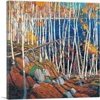 ARTCANVAS In The Northland Winter 1915 Canvas Art Print by Tom Thomson - Size: 18" x 18" (0.75" Deep)