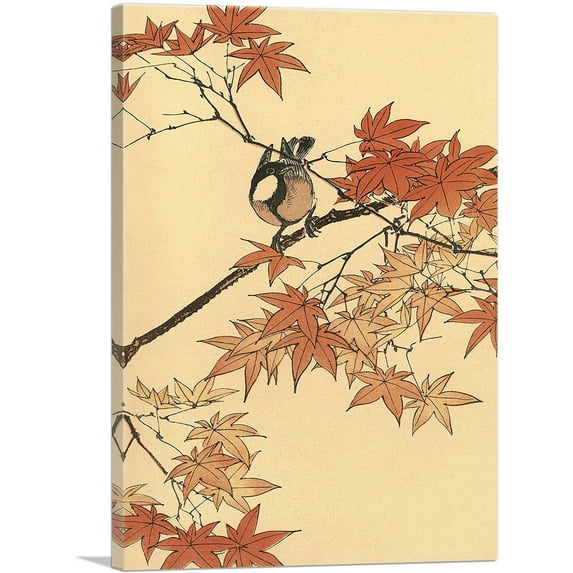 ARTCANVAS Japanese Colored Lithograph Print 1910 Canvas Art Print by Imao Keinen - Size: 40" x 26" (0.75" Deep)