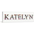 thumbnail image 1 of ARTCANVAS KATELYN Girls Name Room Decor Canvas Art Print - Size: 48" x 16" (1.50" Deep), 1 of 9
