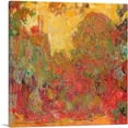 thumbnail image 1 of ARTCANVAS La Maison Vue Du Jardin Aux Roses Canvas Art Print by Claude Monet - Size: 26" x 26" (0.75" Deep), 1 of 9