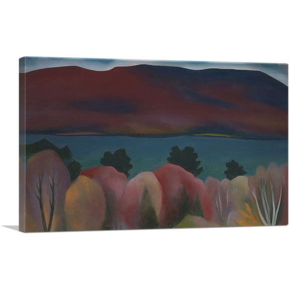 ARTCANVAS Lake George 1922 Canvas Art Print by Georgia O-Keeffe - Size: 40" x 26" (0.75" Deep)