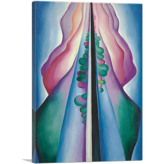 ARTCANVAS Lake George Reflection 1921 Canvas Art Print by Georgia O-Keeffe - Size: 26" x 18" (0.75" Deep)