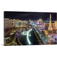 thumbnail image 1 of ARTCANVAS Las Vegas at Night Glowing Lights Canvas Art Print - Size: 18" x 12" (1.50" Deep), 1 of 9
