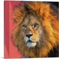 thumbnail image 1 of ARTCANVAS Lion Painting Home Decor Square Canvas Art Print - Size: 36" x 36" (1.50" Deep), 1 of 9