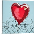 thumbnail image 1 of ARTCANVAS Love Hurts: Barbed Wire Heart Balloon Canvas Art Print by Banksy - Size: 36" x 36" (1.50" Deep), 1 of 9