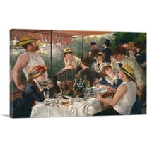 ARTCANVAS Luncheon of the Boating Party 1881 Canvas Art Print by Pierre-Auguste Renoir - Size: 26" x 18" (0.75" Deep)