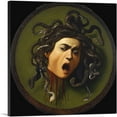 thumbnail image 1 of ARTCANVAS Medusa Shield 1597 Black Background Canvas Art Print by Caravaggio - Size: 36" x 36" (0.75" Deep), 1 of 9