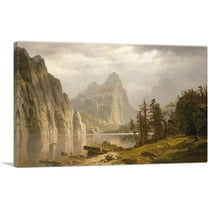 ARTCANVAS Merced River Yosemite Valley 1866 Canvas Art Print by Albert Bierstadt - Size: 26" x 18" (0.75" Deep)