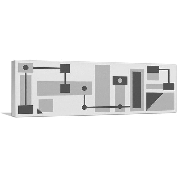 ARTCANVAS Mid-Century Modern Assembly Chain Canvas Art Print - Size: 36" x 12" (0.75" Deep)