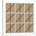 thumbnail image 1 of ARTCANVAS Mid-Century Modern Fence Canvas Art Print - Size: 36" x 36" (1.50" Deep), 1 of 9