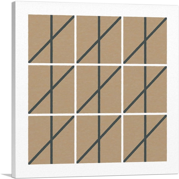 ARTCANVAS Mid-Century Modern Fence Canvas Art Print - Size: 36" x 36" (1.50" Deep)