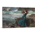 thumbnail image 1 of ARTCANVAS Miranda The Tempest 1916 Canvas Art Print by John William Waterhouse - Size: 18" x 12" (1.50" Deep), 1 of 9