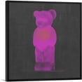 thumbnail image 1 of ARTCANVAS Modern Neon Magenta Gummy Bear Canvas Art Print - Size: 36" x 36" (1.50" Deep), 1 of 9