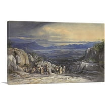 ARTCANVAS Montenegro 1866 Canvas Art Print by Edward Lear - Size: 26" x 18" (0.75" Deep)