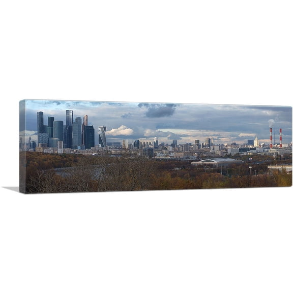 ARTCANVAS Moscow Russia Skyline Canvas Art Print - Size: 36" x 12" (0.75" Deep)