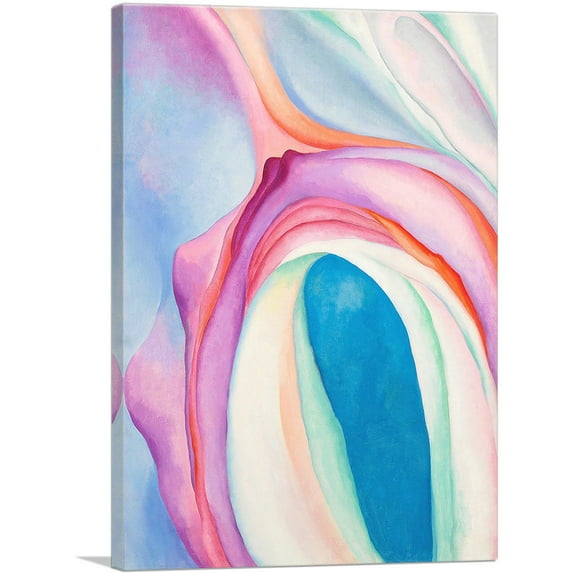 ARTCANVAS Music, Pink and Blue No. 2 1918 Canvas Art Print by Georgia O-Keeffe - Size: 60" x 40" (1.50" Deep) (3-Piece)