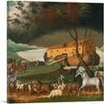 thumbnail image 1 of ARTCANVAS Noah's Ark 1846 Canvas Art Print by Edward Hicks - Size: 26" x 26" (0.75" Deep), 1 of 9