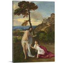 ARTCANVAS Noli Me Tangere 1514 Canvas Art Print by Titian Tiziano Vecelli - Size: 26" x 18" (0.75" Deep)