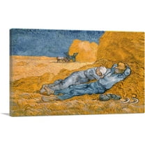 ARTCANVAS Noon - Rest from Work 1890 Canvas Art Print by Vincent Van Gogh - Size: 26" x 18" (0.75" Deep)