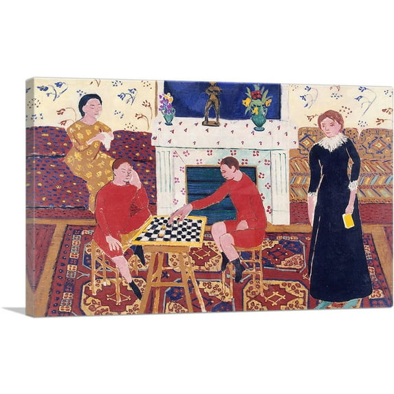 ARTCANVAS Painter's Family 1911 Canvas Art Print by Henri Matisse - Size: 18" x 12" (0.75" Deep)