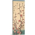 thumbnail image 1 of ARTCANVAS Red Blossom Plum 1847 Canvas Art Print by Utagawa Hiroshige - Size: 36" x 12" (0.75" Deep), 1 of 9