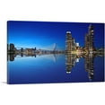 thumbnail image 1 of ARTCANVAS Rotterdam Netherlands Reflective Blue Skyline Canvas Art Print - Size: 26" x 18" (0.75" Deep), 1 of 9