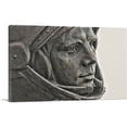 thumbnail image 1 of ARTCANVAS Russian Yuri Gagarin First Man in Space Statue Canvas Art Print - Size: 12" x 8" (0.75" Deep), 1 of 9