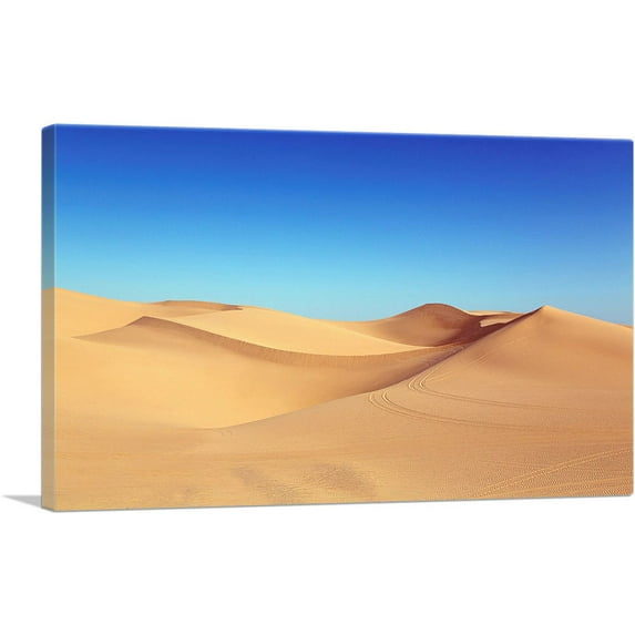 ARTCANVAS Sahara Desert Home decor Canvas Art Print - Size: 12" x 8" (0.75" Deep)