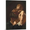 thumbnail image 1 of ARTCANVAS Saint Joseph And The Christ Child In a Feigned Oval Canvas Art Print by Giovanni Battista Tiepolo - Size: 26" x 18" (0.75" Deep), 1 of 9