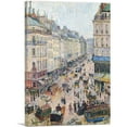 thumbnail image 1 of ARTCANVAS Saint-Lazare Street Bright Weather 1893 Canvas Art Print by Camille Pissarro - Size: 26" x 18" (0.75" Deep), 1 of 9