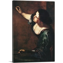 ARTCANVAS Self-Portrait As The Allegory Of Painting Canvas Art Print by Artemisia Gentileschi - Size: 26" x 18" (0.75" Deep)