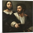 thumbnail image 1 of ARTCANVAS Self-Portrait with a Friend 1506 Canvas Art Print by Raphael - Size: 26" x 26" (1.50" Deep), 1 of 9