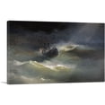 thumbnail image 1 of ARTCANVAS Ship During a Sea Storm 1892 Canvas Art Print by Ivan Aivazovsky - Size: 26" x 18" (1.50" Deep), 1 of 9
