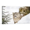 thumbnail image 1 of ARTCANVAS Snow Leopard Home decor Canvas Art Print - Size: 40" x 26" (0.75" Deep), 1 of 9