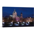 thumbnail image 1 of ARTCANVAS St. Luke's Church at Night, Munich, Germany Canvas Art Print - Size: 26" x 18" (1.50" Deep), 1 of 9